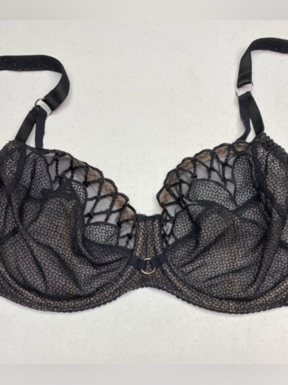 PD BLK Unlined Underwire, 32DD *P1041